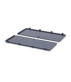 ESD-Klappdeckel für Faltbox ESD FB DE 86 in verkehrsschwarz (RAL 9017)