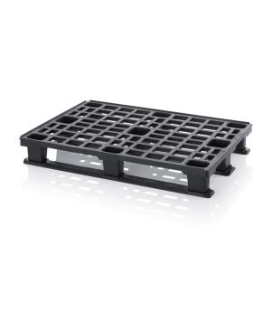 ESD-Leichtpalette mit Sicherungsrand ESD LP 1208K in verkehrsschwarz (RAL 9017), 1200 × 800 mm