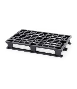 ESD-Leichtpalette ohne Sicherungsrand ESD LP 1208K OS in verkehrsschwarz (RAL 9017), 1200 × 800 mm
