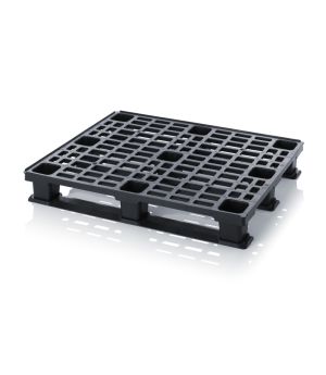 ESD-Leichtpalette mit Sicherungsrand ESD LP 1210K in verkehrsschwarz (RAL 9017), 1200 × 1000 mm