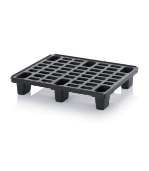 ESD-Leichtpalette mit Sicherungsrand ESD LP 86 in verkehrsschwarz (RAL 9017), 800 × 600 mm
