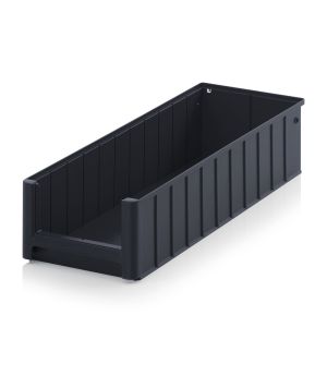 ESD-Regal-/Materialflusskasten ESD RK 6214 in verkehrsschwarz (RAL 9017), 600 × 234 mm