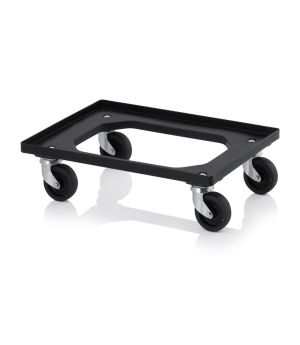 ESD-Transportroller ESD RO 64 in verkehrsschwarz (RAL 9017), 620 × 420 mm