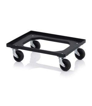 Stahlrohrverstärkte Ausführung ESD RO 64 HD in verkehrsschwarz (RAL 9017), 620 × 420 mm