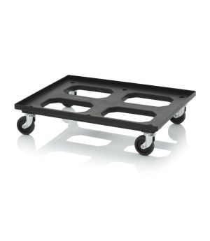 ESD-Transportroller ESD RO 86.4 HD in verkehrsschwarz (RAL 9017), 811 × 612 mm
