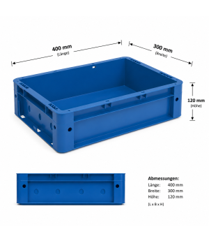 Eurobehälter 400x300x120 mm - 20403