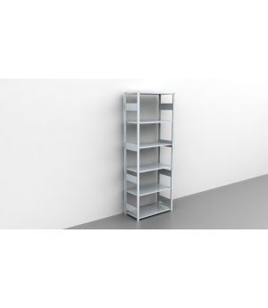 Schwerlastregal Grundregal 2750x1000x300, 6 Ebenen, 150 kg Fachlast, Kreuzstrebe, verzinkt