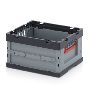 Faltbox ohne Deckel FB 43/22 in anthrazitgrau (RAL 7016), 400 × 300 mm