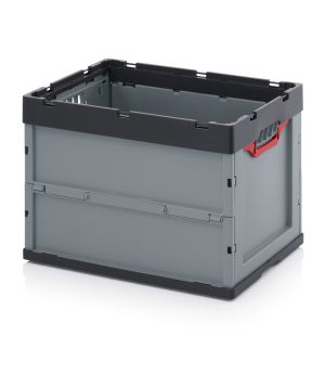 Faltbox ohne Deckel FB 64/42 in anthrazitgrau (RAL 7016), 600 × 400 mm