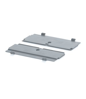Klappdeckel für Faltbox FB DE 43 in silbergrau (RAL 7001)