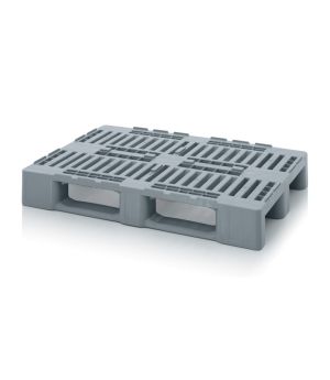 Hygienepalette mit Sicherungsrand H1 in silbergrau (RAL 7001)