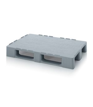 Reinraumpalette mit Sicherungsrand HD 1208 in silbergrau (RAL 7001)