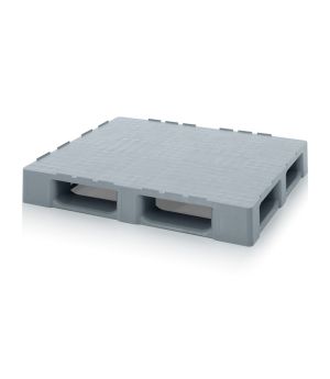 Reinraumpalette mit Sicherungsrand HD 12105 in silbergrau (RAL 7001)