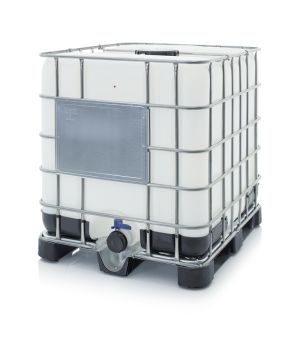 IBC Container mit Kunststoffpalette IBC 1000 K 225.80-UN, 1200 × 1000 mm
