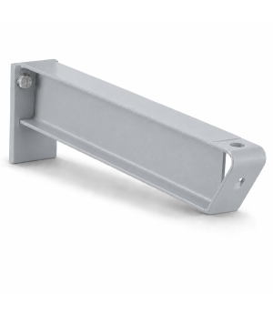Kragarmregal-Kragarm K 3000 mit fester Abrollsicherung, Ausladung 805 mm – RAL 7001 Silbergrau
