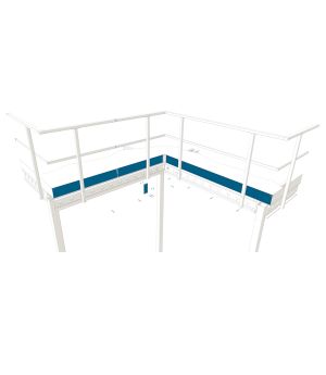 Fußleiste NEDCON ST1 Lagerbühne, 2,5 m, RAL 5019