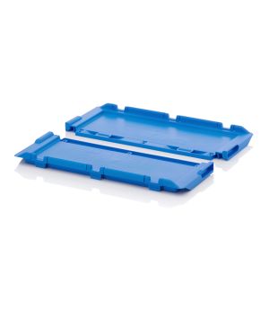 Klappdeckel für Mehrwegbehälter MB DE 64 in himmelblau (RAL 5015)