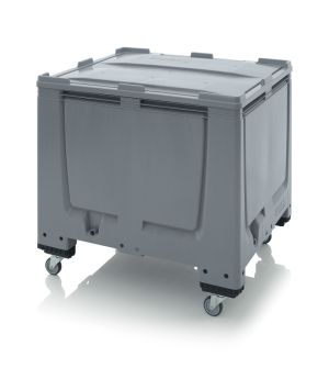 Big Box mit Scharnierdeckel MBG 1210R SA in silbergrau (RAL 7001)