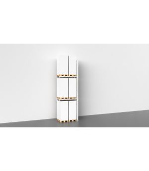 Palettenregal für Außen, Feuerverzinkt, Anbauregal á 1.825 mm - 6.000x1.825x1.100 mm (HxBxT),3 Lagerebenen, 2.000 kg Fachlast