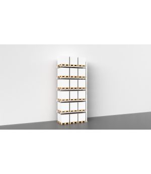 Palettenregal für Außen, Feuerverzinkt, Anbauregal á 2.700 mm - 6.000x2.700x1.100 mm (HxBxT), 6 Lagerebenen, 3.000 kg Fachlast