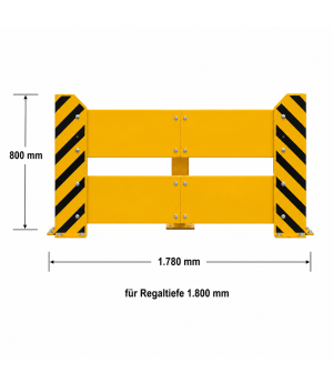 Rammschutzwand Palettenregal 46532