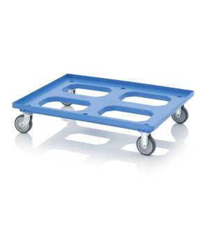 Transportroller Maxi HD mit Gummirädern RO 86.4 HD GU BO-7016 in anthrazitgrau (RAL 7016), 817 × 617 mm