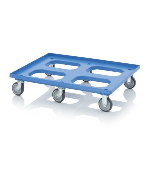 Transportroller Maxi HD mit Gummirädern RO 86.6 HD GU BO-7016 in anthrazitgrau (RAL 7016), 817 × 617 mm