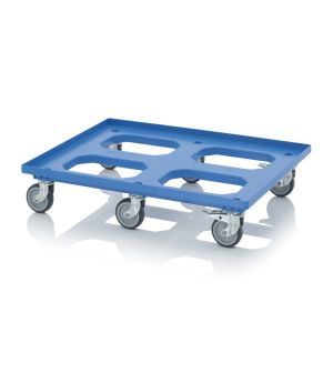 Transportroller Maxi HD mit Gummirädern RO 86.6 HD GU FE-7016 in anthrazitgrau (RAL 7016), 817 × 617 mm