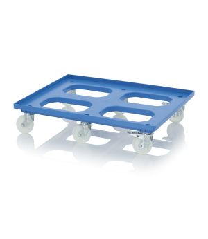 Transportroller Maxi HD mit Polyamid-Rädern RO 86.6 HD PA FE-5015 in himmelblau (RAL 5015), 817 × 617 mm