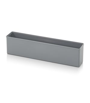Einsatzkasten für Sortimentsboxen SB E 15-7001 in silbergrau (RAL 7001), 260 × 52 mm