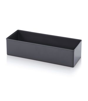 Einsatzkasten für Sortimentsboxen SB E 25-7016 in anthrazitgrau (RAL 7016), 260 × 104 mm