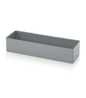 Einsatzkasten für Sortimentsboxen SB E 26-7001 in silbergrau (RAL 7001), 312 × 104 mm
