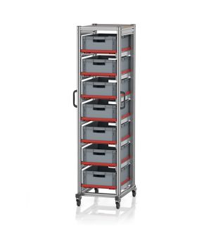 Systemwagen für Eurobehälter 60 x 40 Höhe 200 cm SE 200 6417.2, 718 × 500 mm
