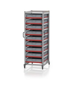 Systemwagen für Eurobehälter 80 x 60 Höhe 200 cm SE 200 8612, 700 × 935 mm