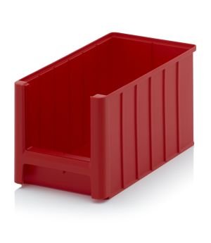 Sichtlagerkasten SK 4H-3020 in verkehrsrot (RAL 3020), 350 × 210 mm
