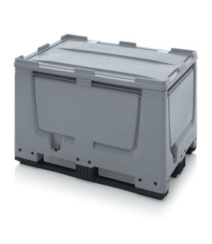 Big Box mit Scharnierdeckel UN BBG 1208K SA in silbergrau (RAL 7001)