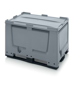 Big Box geschlossen UN BBG 1208KD in silbergrau (RAL 7001), 1200 × 800 mm