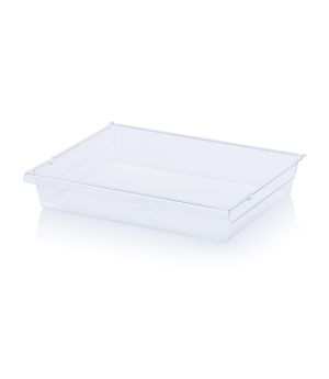 Schubladenbehälter Einzelkomponenten W84-t in glasklar, 520 × 357 mm