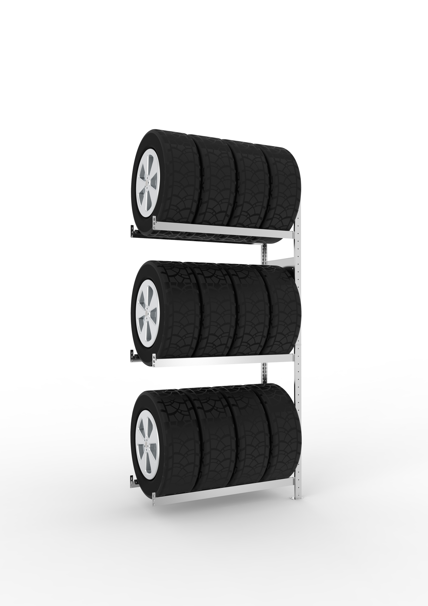 GR, Räder-/Reifenregal, 3500 x 1150 x 400 mm, verzinkt, 5 Lagerebenen á GR, Räder-/Reifenregal, 3500 x 1150 x 400 mm, verzinkt, 5 Lagerebenen á